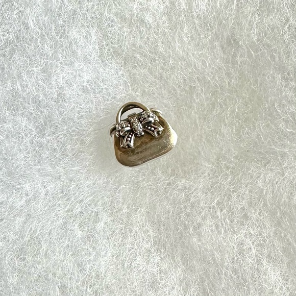 Authentic Pandora Sparkling Handbag Charm - Picture 1 of 6